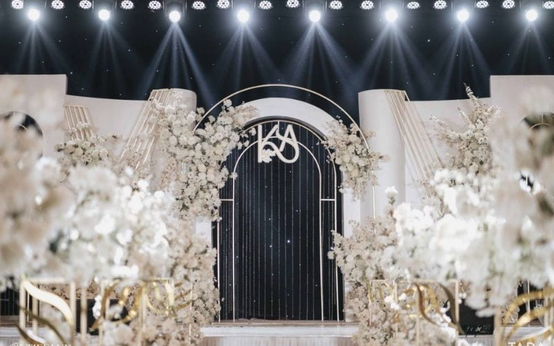 Background sự kiện tạo điểm nhấn không gian sự kiện